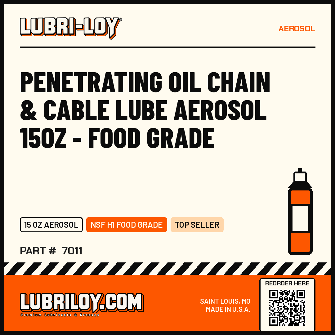 Penetrating Oil Chain & Cable Lube Aerosol 15oz - Food Grade product card