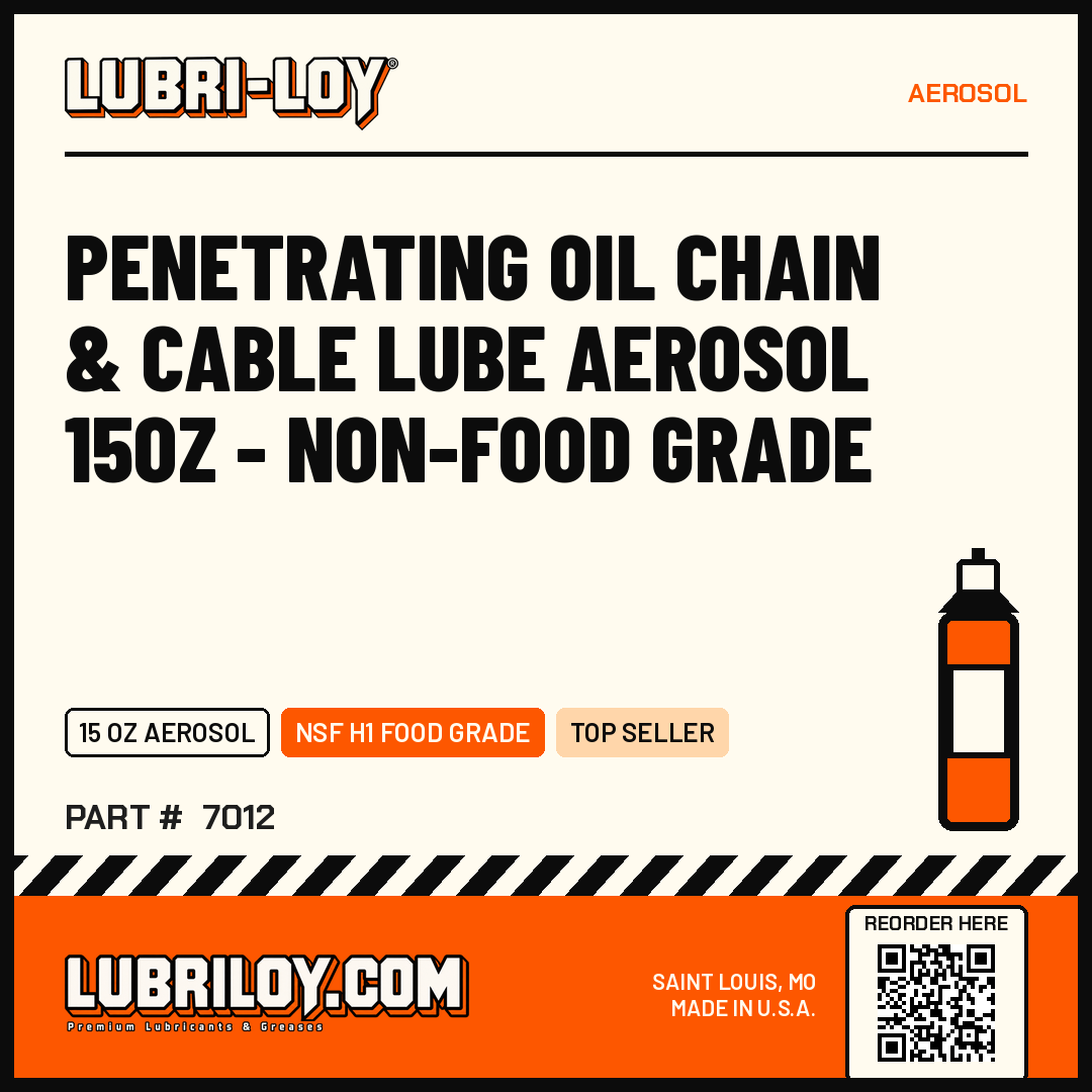Penetrating Oil Chain & Cable Lube Aerosol 15oz - Non-Food Grade product card
