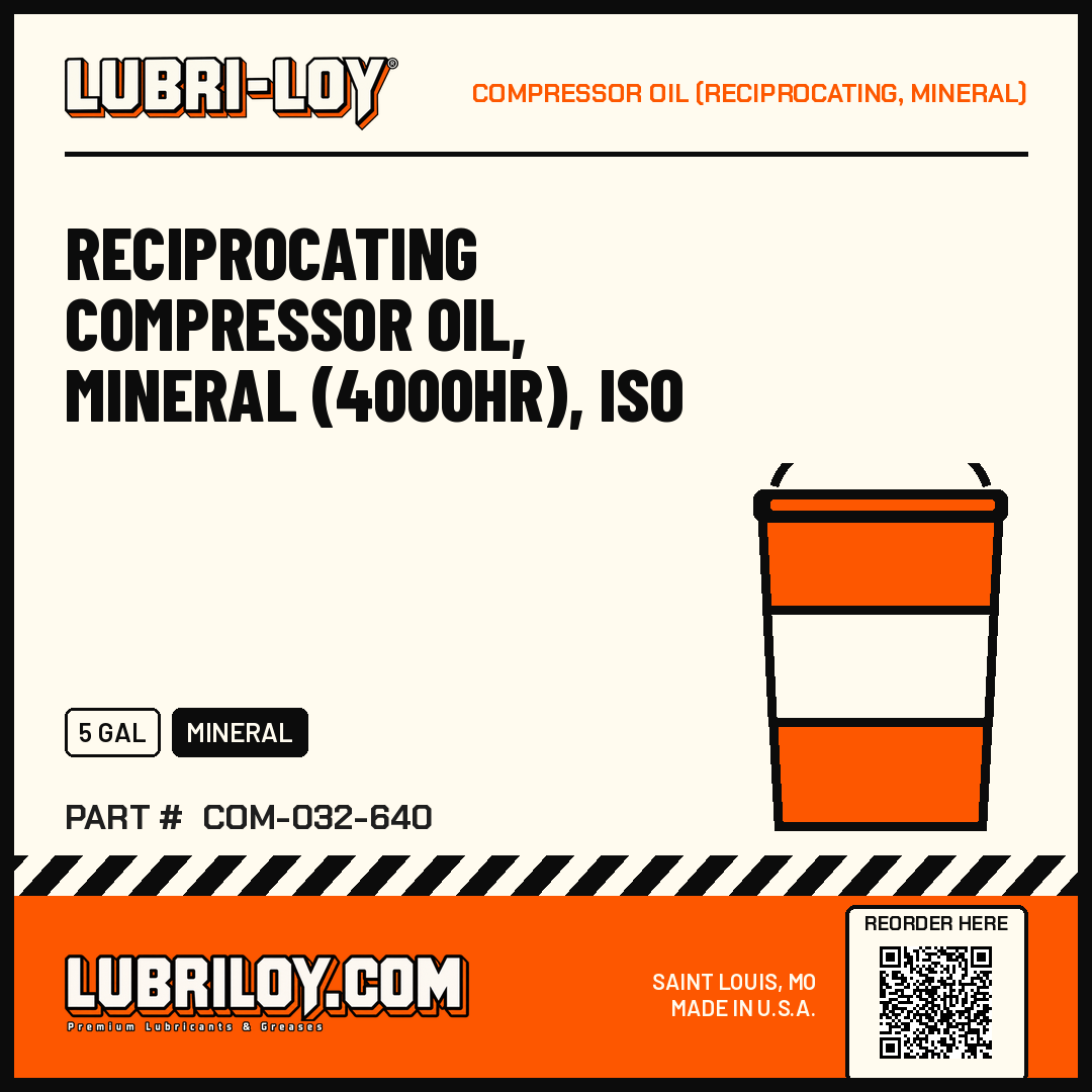 Reciprocating Compressor Oil Mineral 4000hr product card
