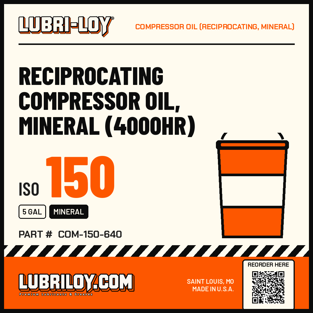 Reciprocating Compressor Oil Mineral 4000HR ISO 150 product card