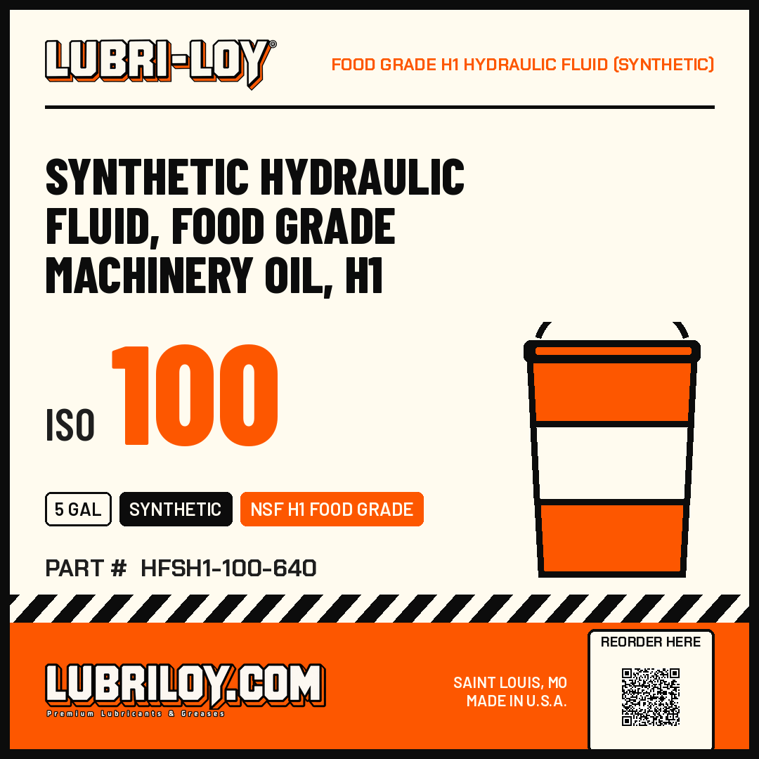 Synthetic Hydraulic Fluid Food Grade Machinery Oil H1 ISO 100 product card