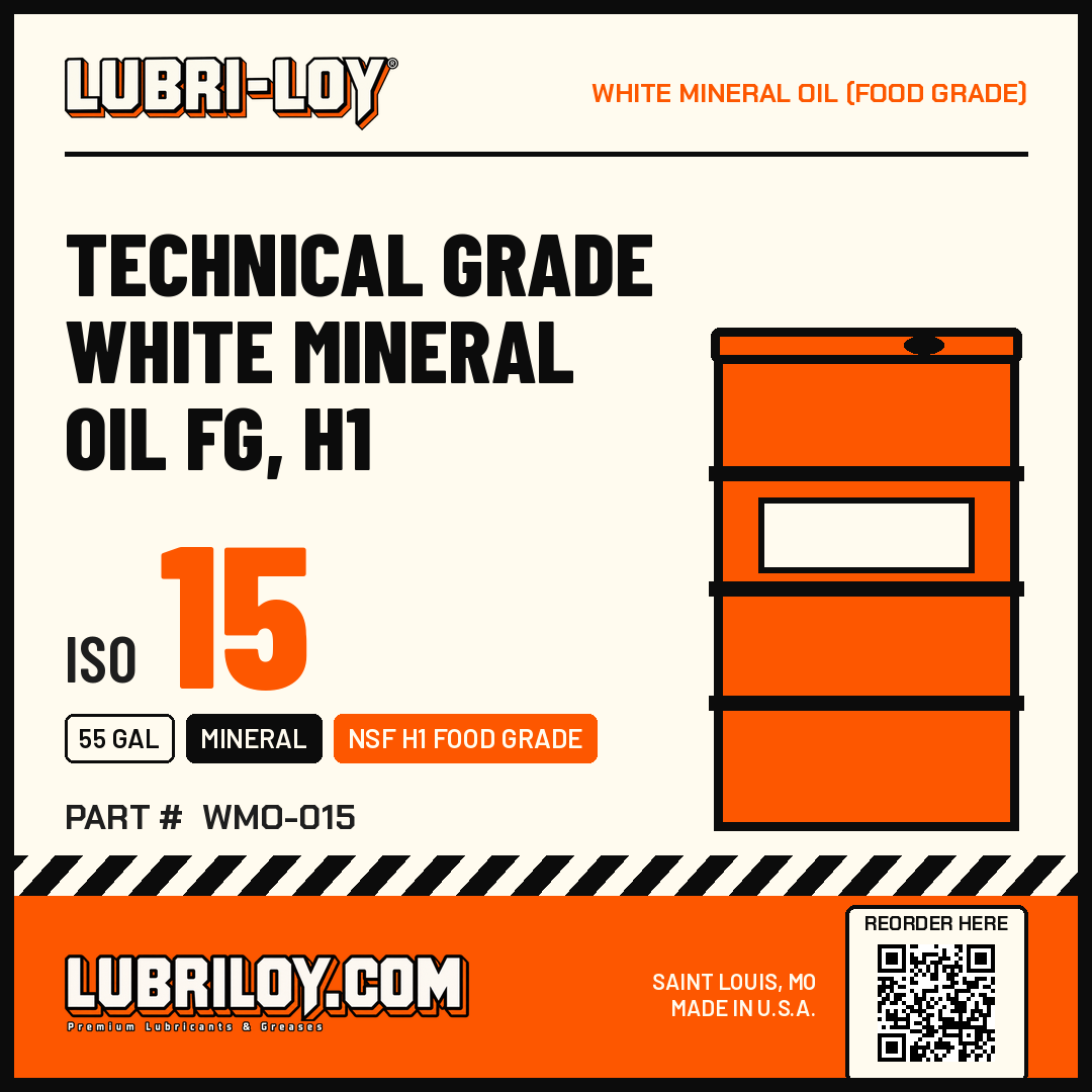Technical Grade White Mineral Oil FG H1 ISO 15 product card