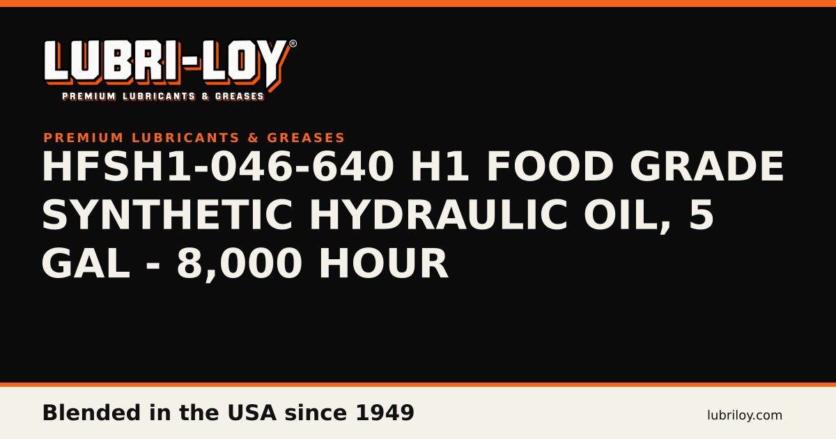 Lubri-Loy Food Grade Hydraulic Oil Synthetic product card