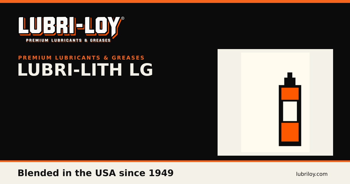 Lubri-Lith LG NLGI #2 Red Grease (2014L), 14 oz - Lubri-Loy