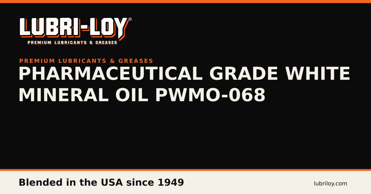 Pharmaceutical Grade White Mineral Oil PWMO-068 product card